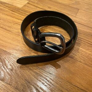Ann Taylor Black Genuine Leather Belt